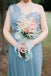Blue Grey Cheap Long Tulle Mismatched Convertible Pretty Modest Mismatched Fairy Bridesmaid Dresses, Custom Cheap Bridesmaid dresses, WG250 - SposaBridal