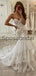 Charming Mermaid Lace Vintage Country Modest Wedding Dresses WD0424
