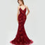 Sexy Sparkly Burgundy Dark Red, Emerald Green Backless Mermaid Long Prom Dress, Evening Gown, PD0413