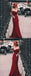 Charming Mermaid Off the Shoulder Burgundy Long Prom Dresses, Elegant Formal Evening Dress , PD0956 - SposaBridal