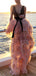 Charming Pretty Lace Pink Unique Design Modest Prom Dresses PD1970