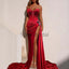 Charming Mermaid Sweetheart Unique Modest High Elegant Slit Prom Dresses PD1945