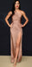 Cheap One Shoulder Side Split Sexy Soft Smple Custom Fashion Prom Dresses, PD0994