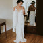 Bohemian Cheap Simple Boho Spaghetti Straps Chiffon Beach Hot Sale Wedding dresses , WD0300 - SposaBridal
