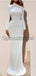 Custom Mermaid Simple Long Sleeves Elegant Unique Modest Prom Dresses PD1938