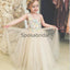 Cute Tulle Flower Round Neck Popular Flower Girl Dresses, FG134