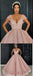 Gorgeous Stunning Pink A-line Cap Sleeves  Custm Elegant Prom Dresses, PD0974