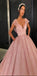 Gorgeous Stunning Pink A-line Cap Sleeves  Custm Elegant Prom Dresses, PD0974
