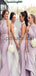 Halter Elegant Mermaid Modest Bridesmaid Dresses WG769