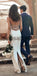 Ivory Unique Spaghetti Straps Modest Prom Dresses, Fashion Wedding Dresses WD0458