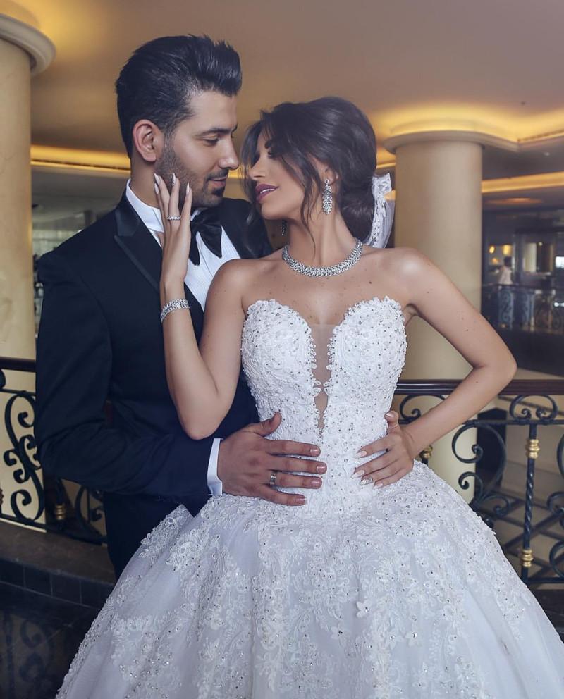 Lace Sweetheart Tulle Princess Fashion A-Line Wedding Dresses WD0301