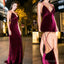 Long Mermaid  Velvet Sexy Simple Cheap Modest Soft Spaghetti Straps Prom Dresses online, PD1263