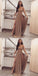 Long Sleeves Sparkly Stunning High Neck Modest Prom Dresses, PD0488