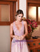 A-Line Open Back Lace V-Neck Tulle Formal Elegant Floor-Length Prom Dresses, Fashion Prom dress, PD0690 - SposaBridal