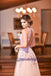 A-Line Open Back Lace V-Neck Tulle Formal Elegant Floor-Length Prom Dresses, Fashion Prom dress, PD0690 - SposaBridal