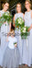 Mermaid Round Neck Long Elegant Formal Bridesmaid Dresses WG884