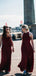 Mismatched Burgundy Summer Beach Hot Bridesmaid Dresses WG816