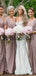 Mismatched Jersey Elegant Beach Long Bridesmaid Dresses WG820