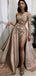 Sparkly Detachable One Shoulder Unique Appliques Sexy Fashion Prom Dresses PD2233