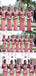 Pink Mermaid Formal Long Bridesmiad Dresses WG916