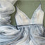 2019  A-line  Spaghetti Straps Simple V Neck Tulle Charming Cheap Pretty Long Party Prom Dresses ,PD0232 - SposaBridal