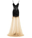long black red blue formal elegant unique evening dress Prom Dress, Party gown, PD0323