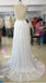 Charming Simple Deep V-neck Beach  backless Most Popular Wedding Dresses, WD0185 - SposaBridal