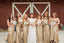 2019 Charming Most Popular Mismatched Gold  Side Split Sparkly Women Long Wedding Bridesmaid Dress, WG86 - SposaBridal
