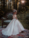 Satin Formal A-ling Affordable Cheap Elegant Flower Girl Dresses, Junior Bridesmaid Dresses, FG111