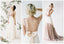 2019 Chiffon Top Sequin Prom Dress V-Neck Junior Pretty Long Bridesmaid Dresses with Bow, WG05 - SposaBridal