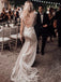 Sexy Unique Open Back Beaded Mermaid Lace Beach Vintage Wedding Dresses, WD0529