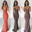 Sexy Backless Floor Length MermaidSexy V Neck Party Prom Dresses, Evening Dresses, PD1040
