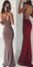 Sexy Backless Floor Length MermaidSexy V Neck Party Prom Dresses, Evening Dresses, PD1040