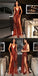 2019 Sexy Sequin Sparkly Red Split Mermaid Prom Dresses, Fashion Style, Spaghetti Straps prom dress, PD0713 - SposaBridal