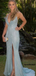 Sexy Sweetheart Spaghetti Strap Side Slit Mermaid Long Prom Dress, PD3027