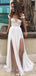 Sexy Short Sleeve Lace Double Side-slit Cheap Beach Wedding Dresses, WD316