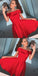 Simple Red Off Shoulder Cheap Short Homecoming Dresses 2018, CM526