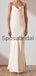 Spaghetti Straps Long Most Popular Beach Bridesmaid Dresses WG835