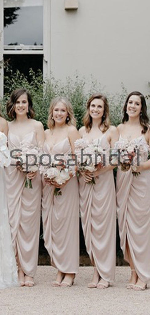 Spaghetti Straps Short Modest Elegant Bridesmaid Dresses WG784