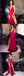 Spaghetti  Straps Sexy Sexy Red A-line Simple Cheap Prom Dresses with split, Evening dress, party dress , PD0806