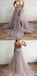 Spaghetti Straps Tulle Side Slit Fashion Popular Modest High Quality Prom Dresses, Evening dresses,  PD0589