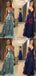 Spaghetti Straps Unique Design Simple Formal Long Modest Prom Dresses PD1659