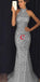 Sparkly Rhinestones Mermaid Elegant Popular Modest Prom Dresses,party dress,evening dress , PD0809