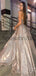 Strapless A-line Sequin Gorgeous Long Prom Dresses, Evening Dresses PD2250