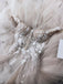 Sweetheart Unique Off the Shoulder Ivory A-line Long Beach Wedding Dress, WD0587