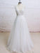 V Neck Sexy See Through Unique Lace Cheap Dresses For Wedding, WD396