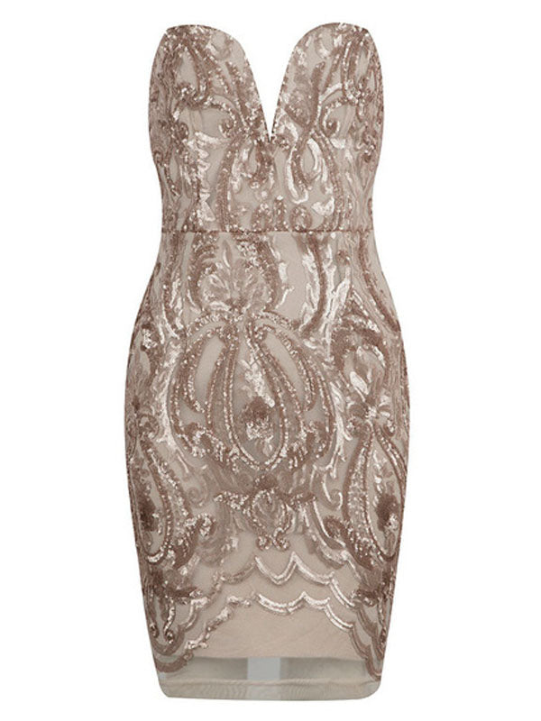 Unique Gold Ivory Sweetheart Lace Mermaid Short Homecoming Dresses, BD0448