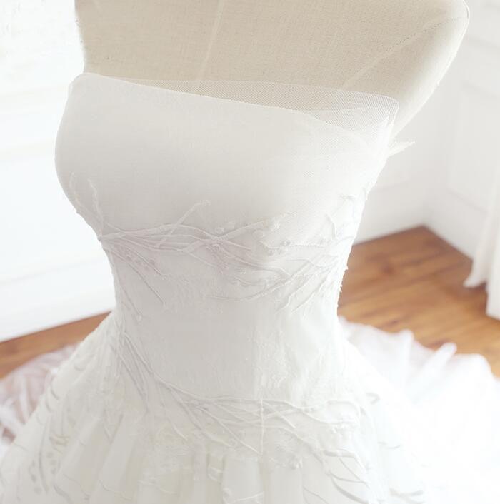 White Long Handmade Popular Wedding Dresses, Elegant Lace Up Beautiful Bridal Gowns, WD0296