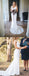 White Satin V-neck Sleeveless Mermaid With Train Wedding Dresses WD371