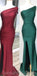 Yellow Elegant Formal One Shoulder High Slit Sexy Mermaid Bridesmaid Dresses, WG543